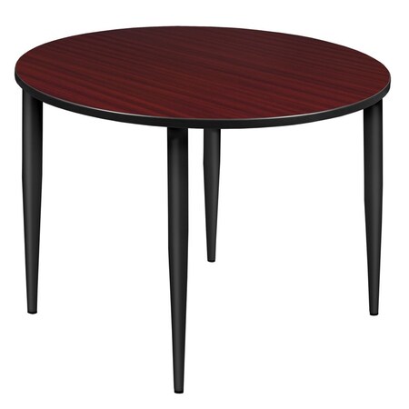 Regency Kahlo Square & Round Tables, 48 W, 48 L, 29 H, Wood, Metal Top, Mahogany TPL48RNDMHBK